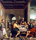 Jacopo Bassano Supper at Emmaus painting